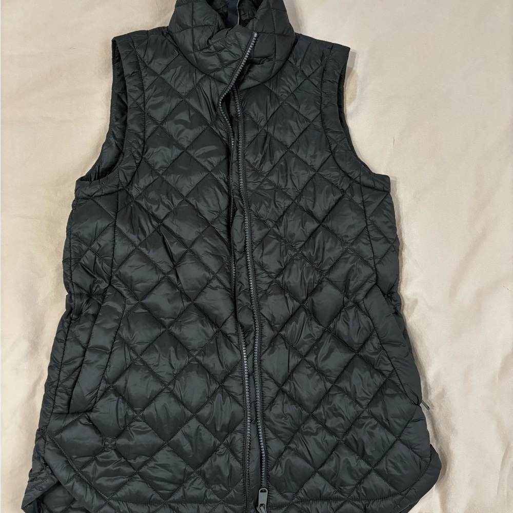 Athleta Black Quilted Vest